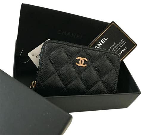 channel card case|chanel card holder zip around.